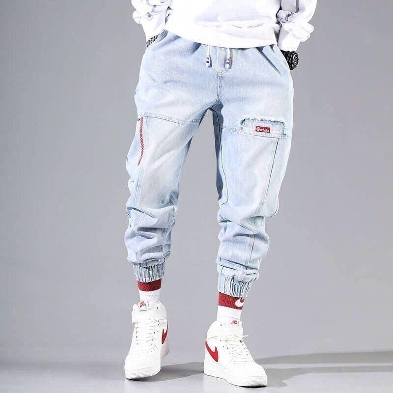 Men's Streetwear Loose Fit Cargo Jeans