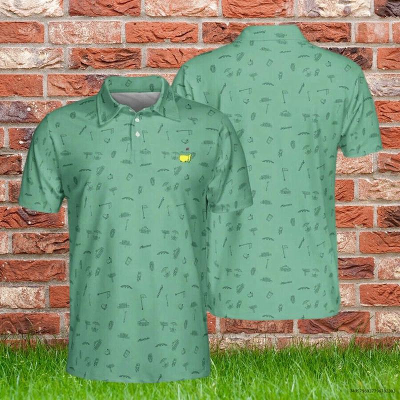 2023 Masters Golf Augusta National Champions 3D All Over Print Polo Shirt Gift for Dad Men Father Sport, Dad Sport Shirts