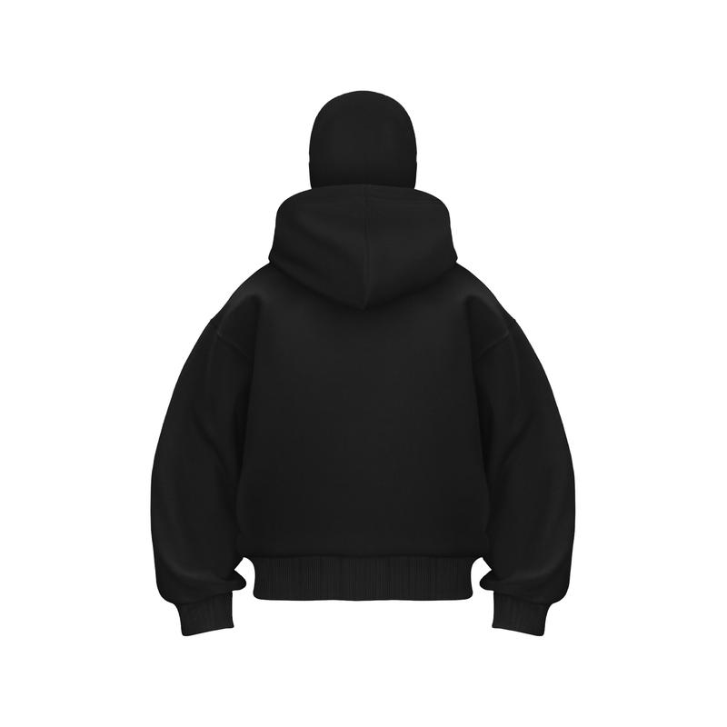 Ninja Hoodie with Concealed Face, Streetwear Double Hood Unique Design Pullover, Unisex Loose Fit, New Autumn Winter Y2K Style Hoodie Menswear Sweatshirts