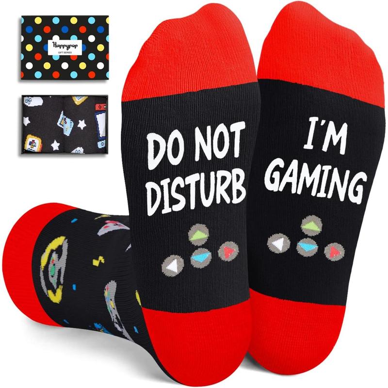 Gamer Gifts Teen Boys Men - Video Game Gifts, Gaming Socks Ideas, Gaming Socks for Adult, Kids