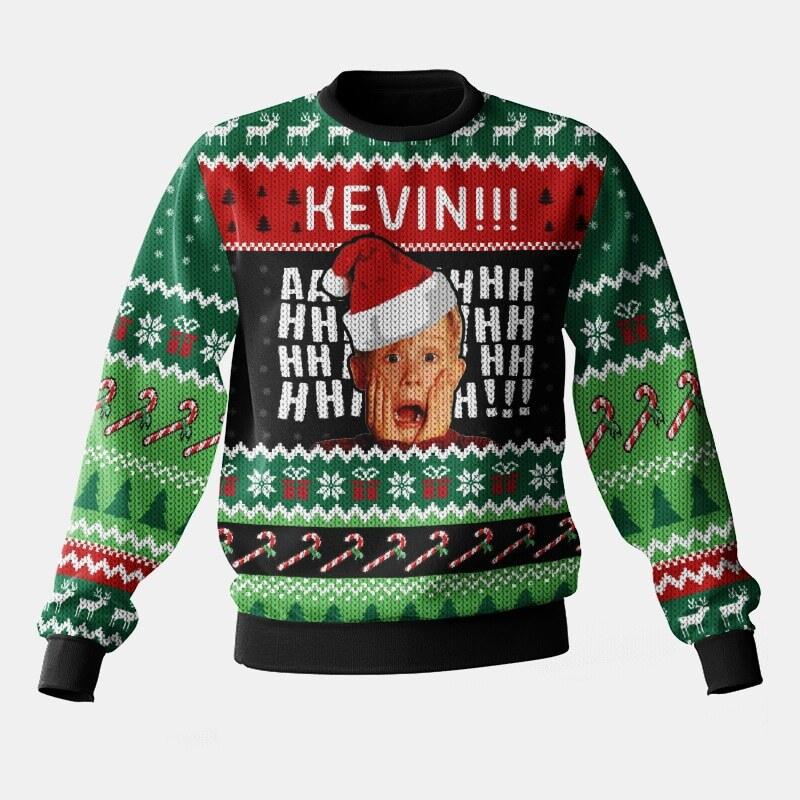 Home alone “Kevin” Christmas Ugly Sweater Ugly. Sweater