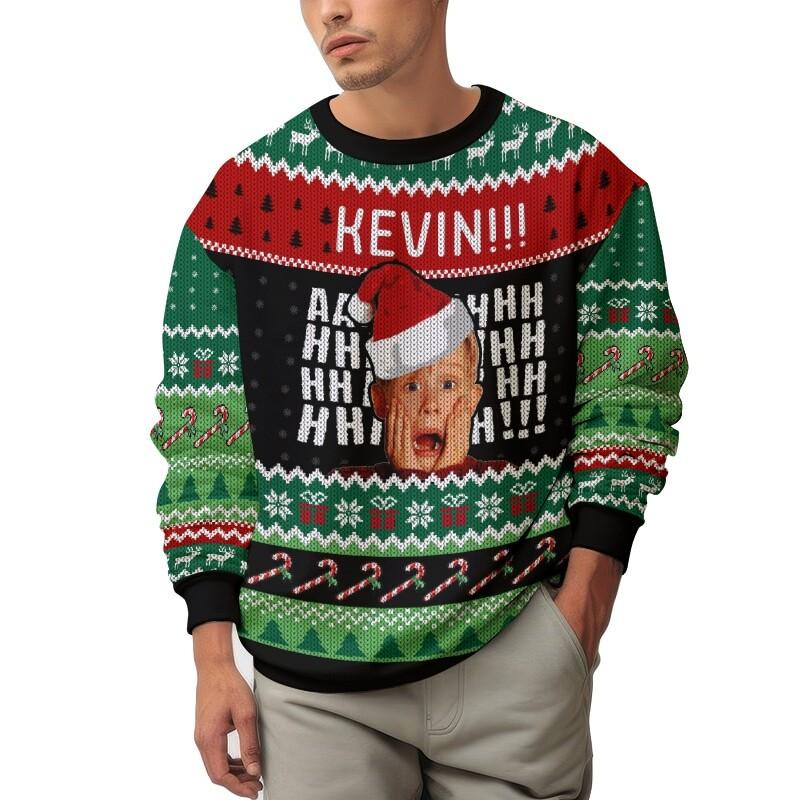 Home alone “Kevin” Christmas Ugly Sweater Ugly. Sweater