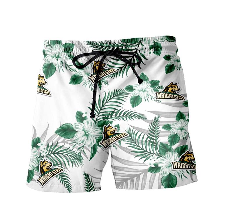 Wright State Raiders Hawaiian Clothing Tropical Flower Aloha Summer Hawaiian Day