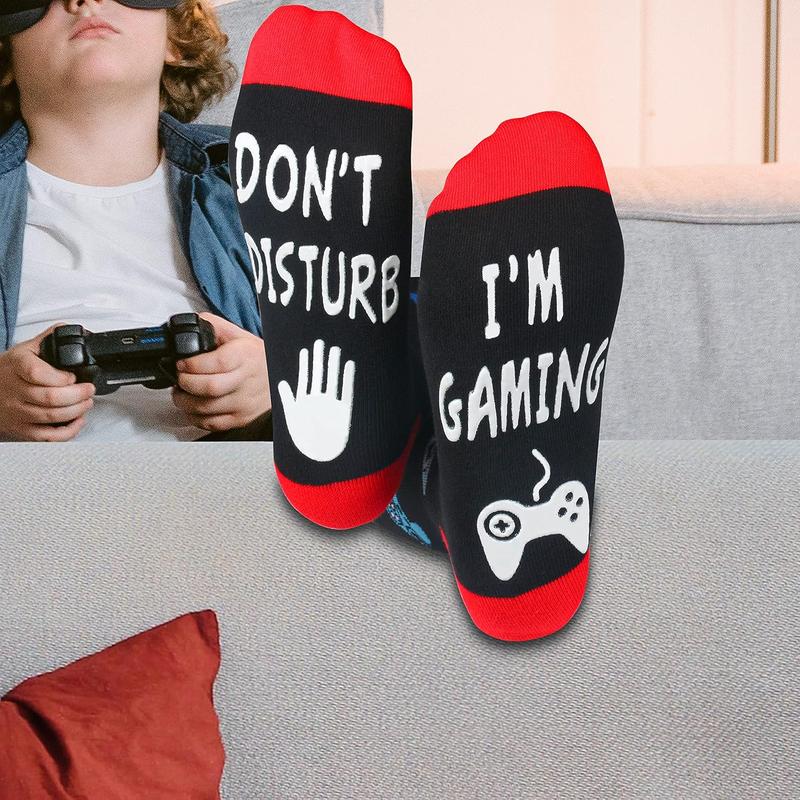 Do Not Disturb I'm Gaming Socks,Fathers Day Mens Gifts,Birthday Gifts for Him,Teenage Boy Gifts Idea for Son,Boyfriend