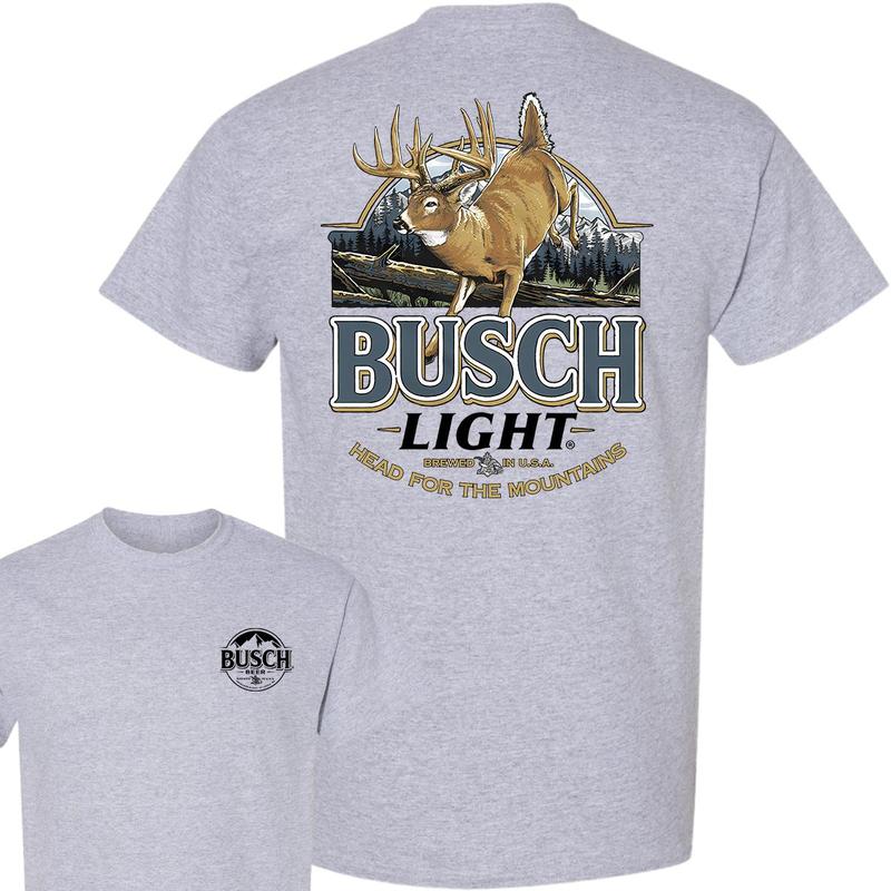 Limited Busch Light Deer Label Double Side Shirt, Beer Busch Light, For Men, For Women