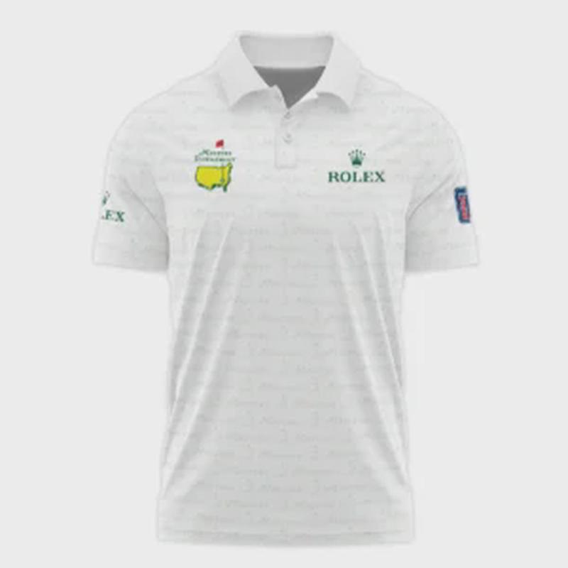 Golf Pattern Cup White Mix Green Masters Tournament  Polo Shirt Style Classic Polo Shirt For Men