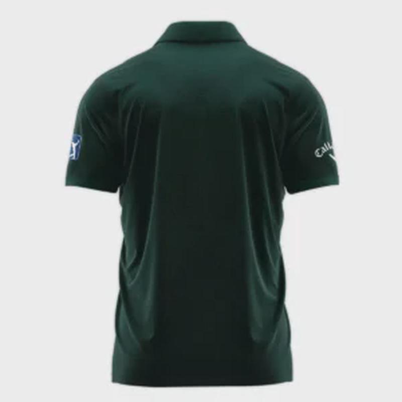 Masters Tournament Callaway Pattern Sport Jersey Dark Green Polo Shirt Style Classic Polo Shirt For Men