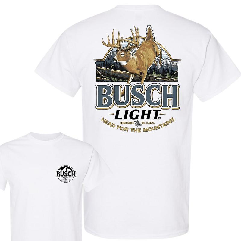 Limited Busch Light Deer Label Double Side Shirt, Beer Busch Light, For Men, For Women