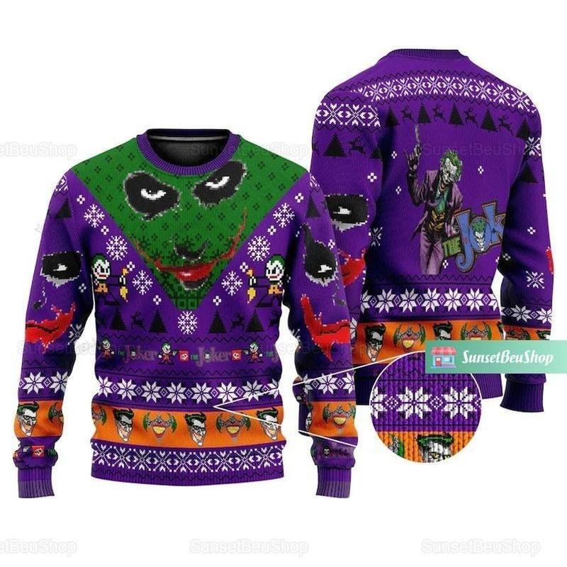 Christmas The Joker Horror Movie Christmas Limited Ugly Sweater