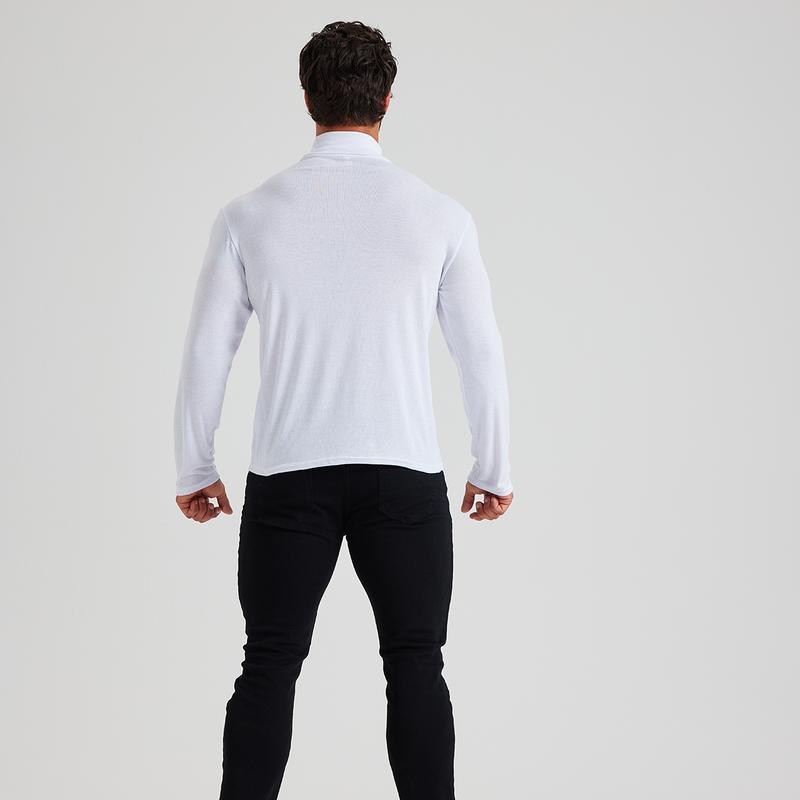 *LONGBIDA Casual Comfort Slim Fit Long Sleeve Turtleneck For Men A