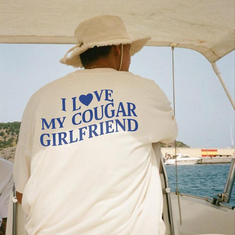 Victoria Maxwell, I Love My Cougar Girlfriend Shirt, BF Gift, Funny Gift for Him, Boyfriend Gift, I Love My Girlfriend Tee, I Heart My Cougar Shirt, Valentines Gift, Gift for boyfriend Sweatshirt, Hoodie, Comfort Colors