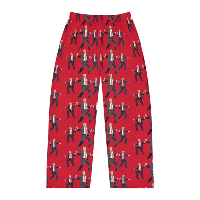 VICTORY DANCE Unisex Pajama Pants, Comfy Sleepwear, Lounge Pants for Home, Gift for Dad, Cozy Holiday Wear, Cartoon Print Pants Loungewear Menswear