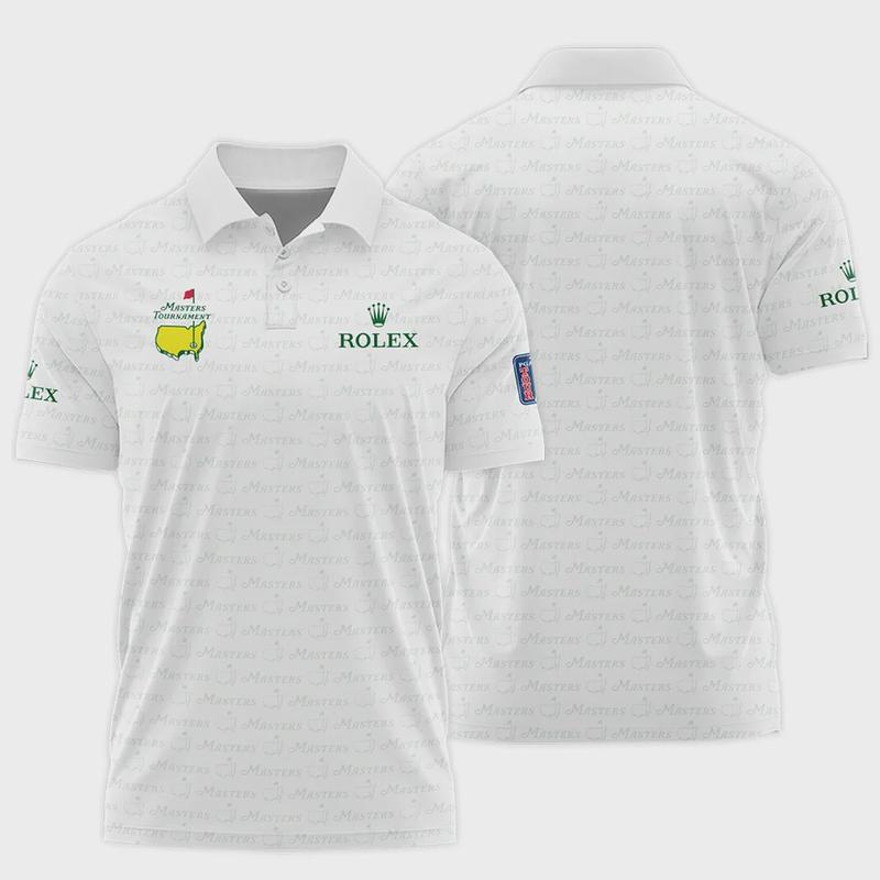 Golf Pattern Cup White Mix Green Masters Tournament  Polo Shirt Style Classic Polo Shirt For Men