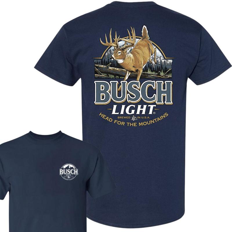 Limited Busch Light Deer Label Double Side Shirt, Beer Busch Light, For Men, For Women