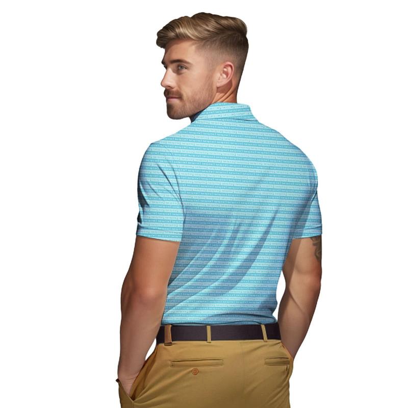 Just tap it in - Golf Polo Shirt, Unique Men Polo Shirt, Humor Witty Gift for Golf Lover