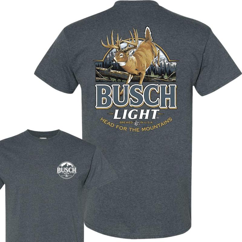 Limited Busch Light Deer Label Double Side Shirt, Beer Busch Light, For Men, For Women