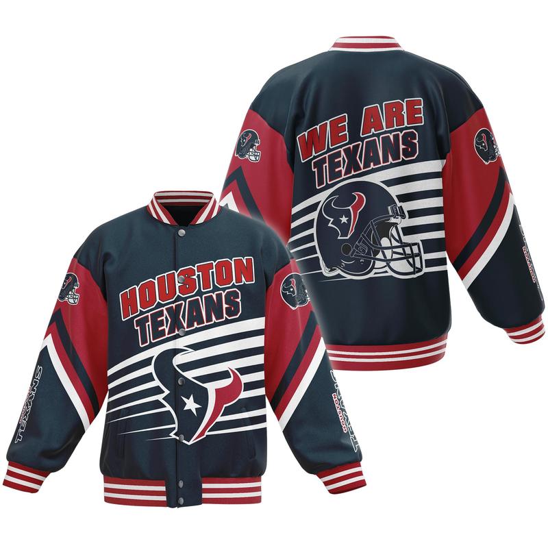 Houston Texans New Bomber Baseball Jacket For Fan Funny trendy Bomber Baseball Jacket