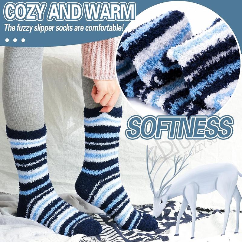 Fuzzy Socks Warm Winter Slipper Fluffy Sleep Cozy Comfy Cabin Socks for Mens Womens