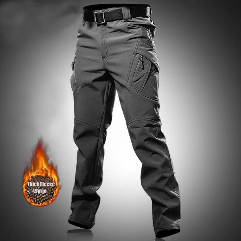 Men's City Gargo Winter Tactical SharkSkin Jackets Hiking Pants Fishing Climbing Trekking Casual Hunting Camping Trousers M-5XL