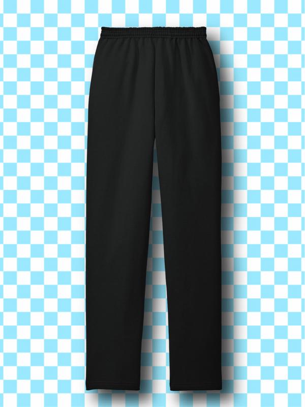 PLAIN BLACK Sweatpants - Casual & comfortable loungewear sweatpants - Printed to order in South Carolina