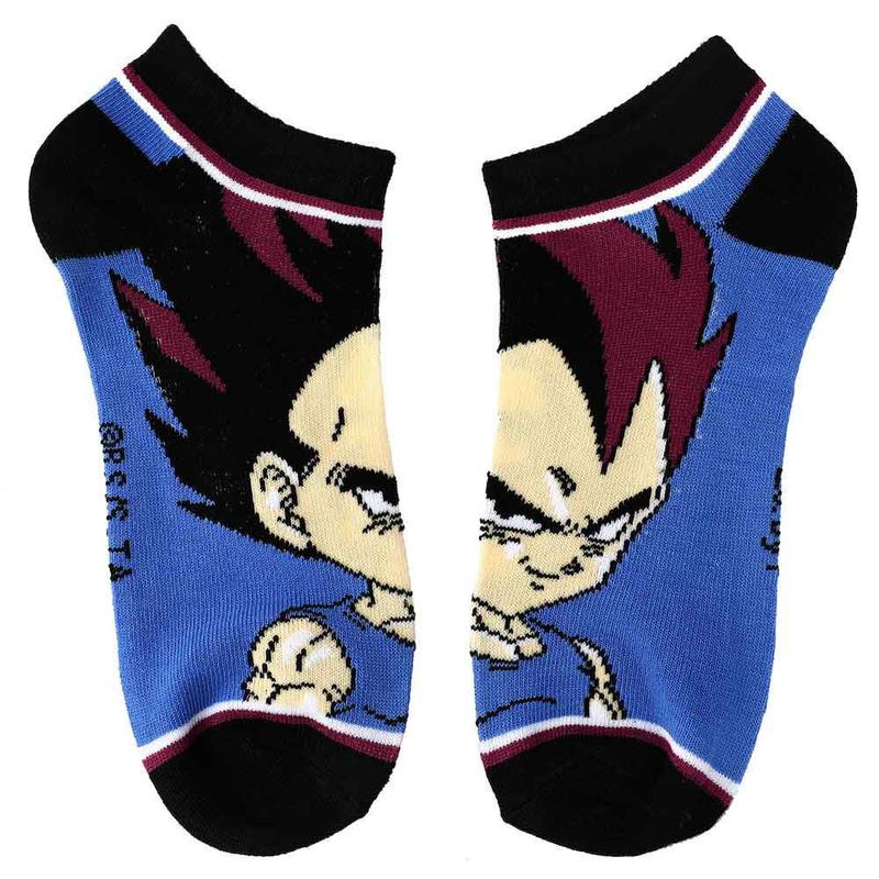 Vegeta Chibi Characters Ankle Socks, 5 Pairs