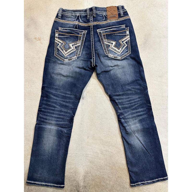 Justin Straight Stretch Men Western Jeans-2208 Denim