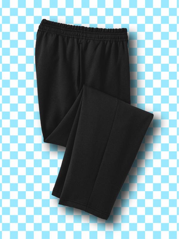 PLAIN BLACK Sweatpants - Casual & comfortable loungewear sweatpants - Printed to order in South Carolina