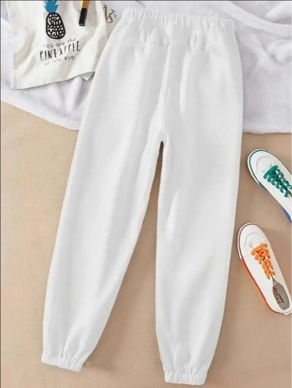 Wrld 999 Sweatpants, Unisex Letter Print Sweatpants, Casual Regular Fit Pants for Spring and Fall