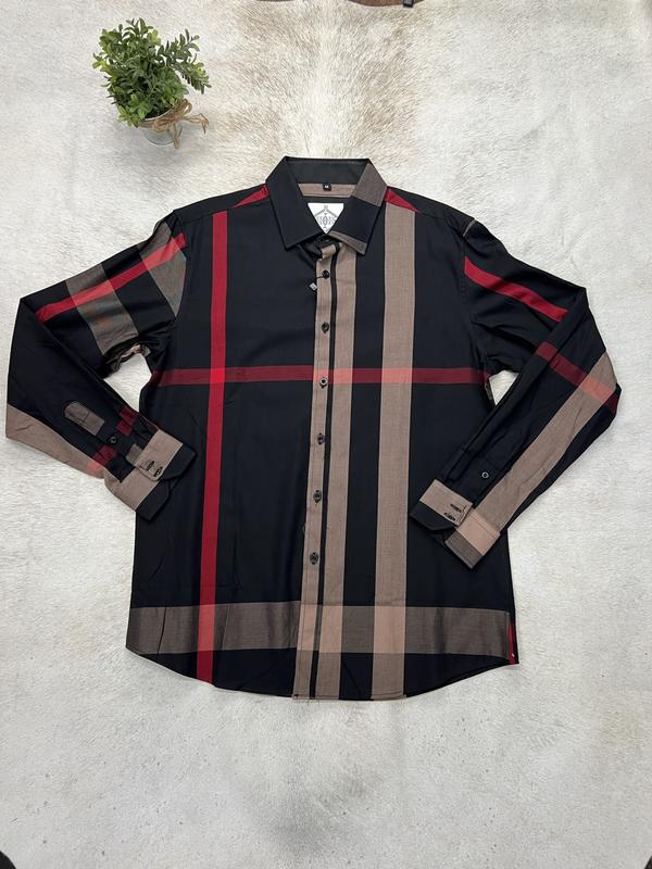 Long Sleeve Checkers Black Brown