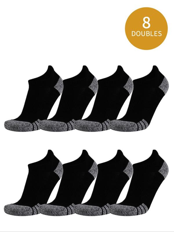 Men's Colorblock Ankle Socks, Anti-odor Sweat-absorbing Low Cut Socks, Soft Comfy Breathable Socks for All Seasons Daily Wear