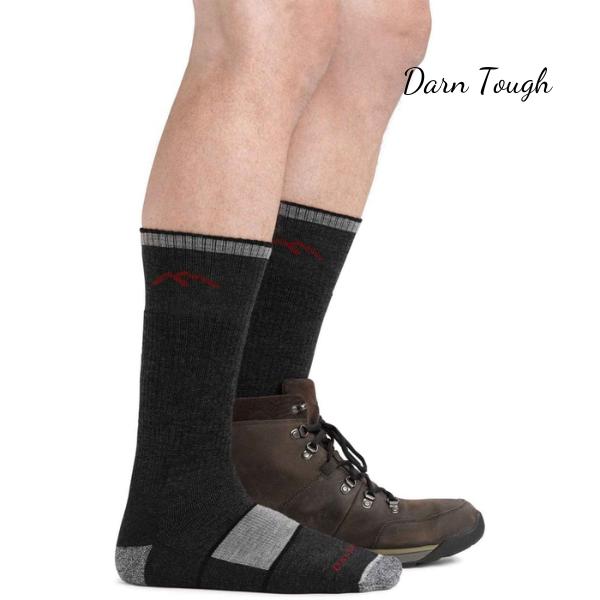 Darn Tough Olive Merino Wool Boot Sock Cushion - Unisex Size L Fabric Menswear Spandex Man Bowling Tropical