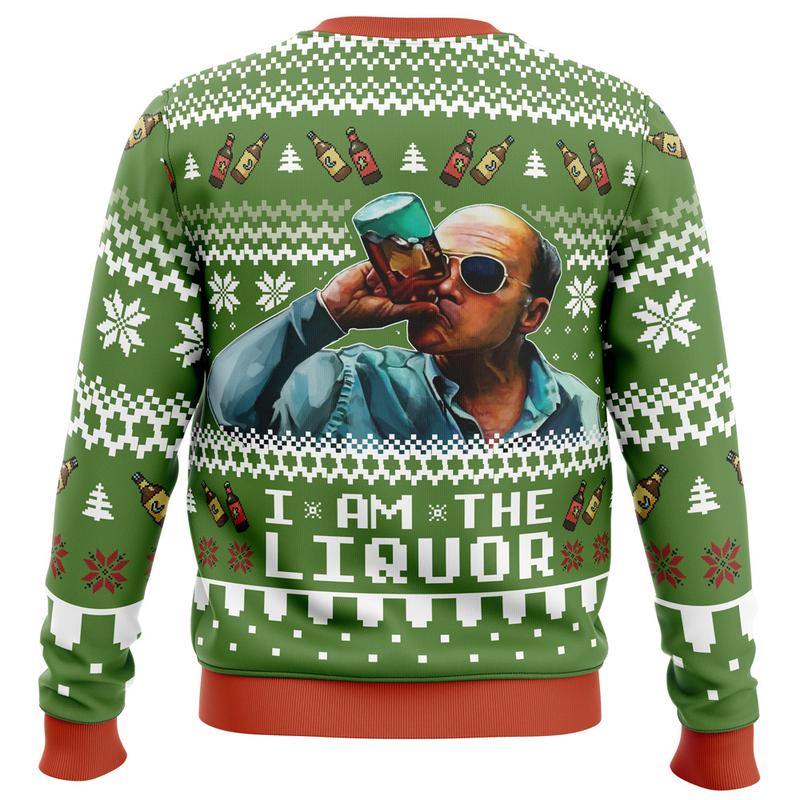 I Am The Liquor Trailer Park Boys Ugly Christmas Sweater Ugly. Sweater Festive Menswear Festive Menswear Classic Tops