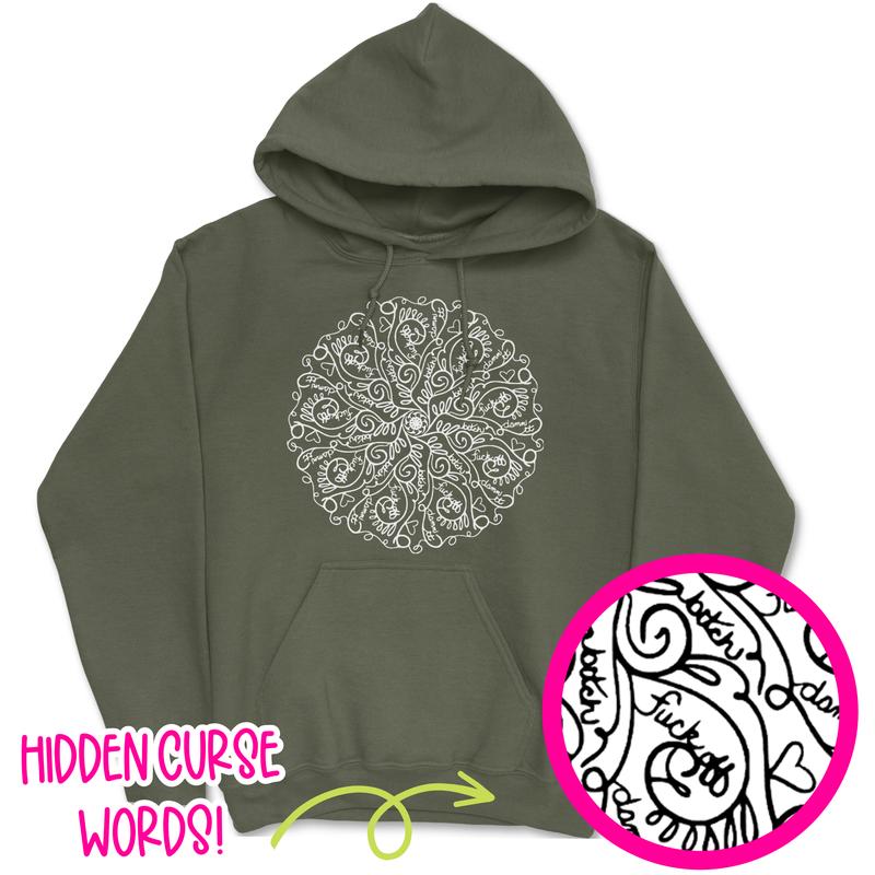 Curse Word Mandala Hoodie