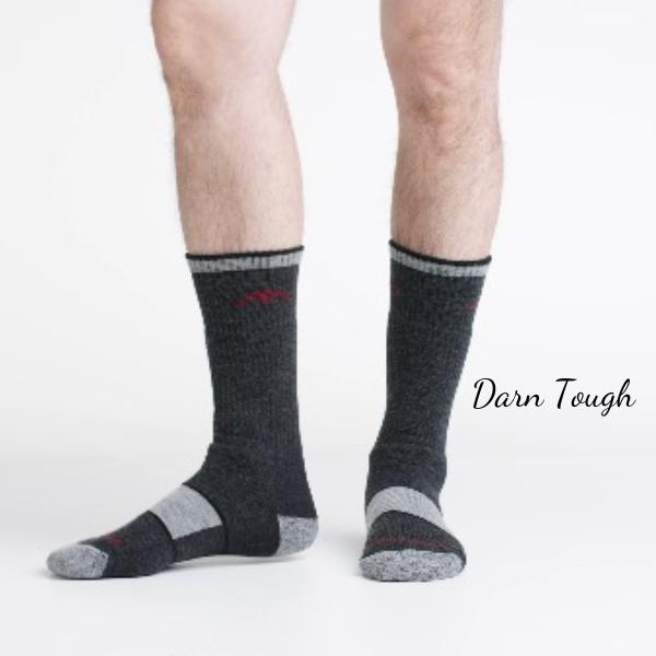 Darn Tough Olive Merino Wool Boot Sock Cushion - Unisex Size L Fabric Menswear Spandex Man Bowling Tropical