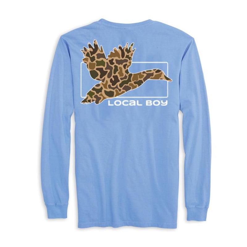 Local Boy Camo Duck Hunting Long Sleeve T-Shirt, Camo Trophy Bottomland Womenswear Long Sleeve Tee, Graphic Unisex Crewneck Shirt For Men And Women