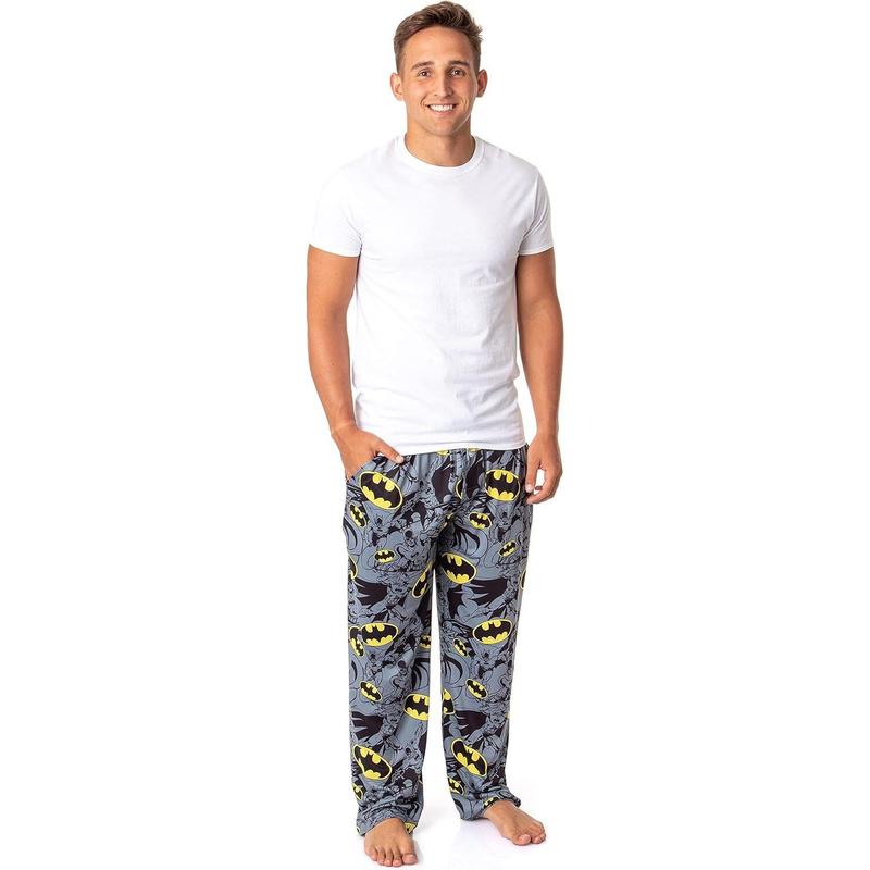 Bat Retro Character Sleep Pajama Pants, chirtsmas gift women, men