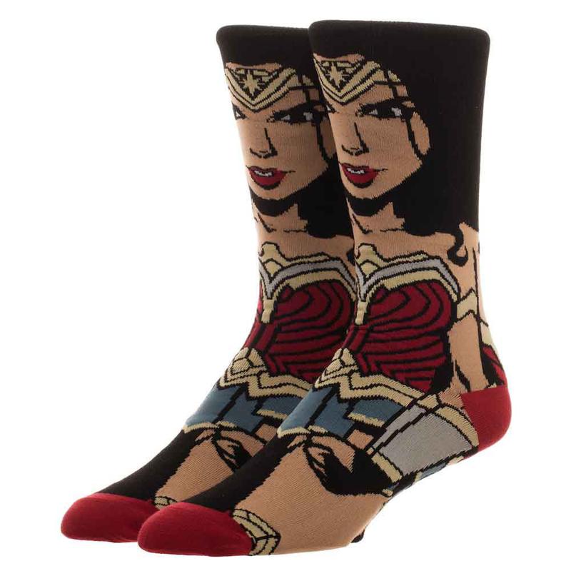 Wonder Woman 360 Character Mens Crew Socks