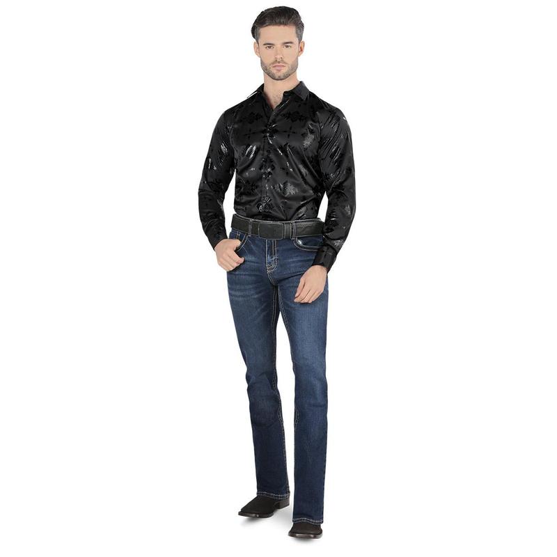 Pantalón para Hombre de Mezclilla Vaquero LAMASINI LM9022