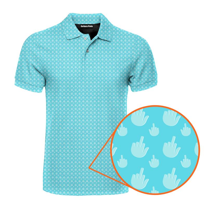 Birdie Finger - Funny Golf Polo, Men's Short Sleeve Polo Shirt, Gift for Him