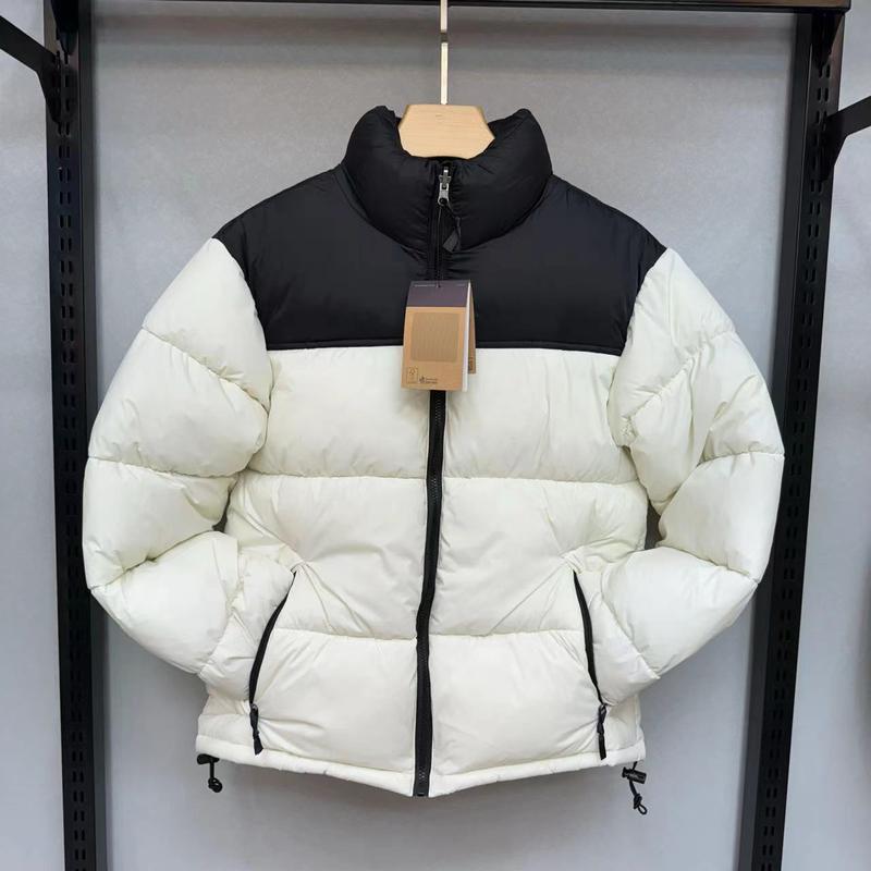 North 1996 stand collar windproof can be accommodated down jacket winter men and women with no hat casual zip polo sweater casual jacket outdoor activity menswear top slim fit