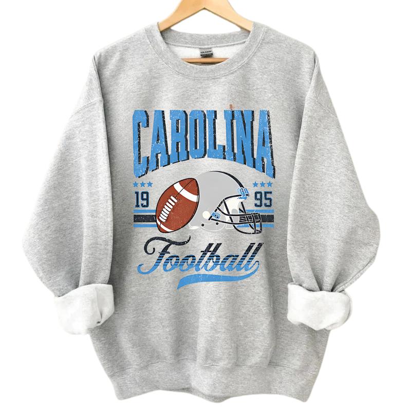 90s Throwback All-Team Football Sweatshirt, Sport Color, Vintage Game Day Style, Cowboy Sweatshirt, Perfect Gift for Football Fans Tops Sweaters Menswear