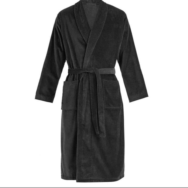 Men's Terry Cloth Robe - Loungewear for Comfortable Sleep - Menswear