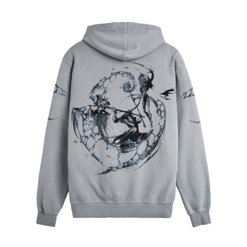 Arcane Jayce vs Viktor Progress Battle Scene Printed Art Streetwear Casual Hoodie