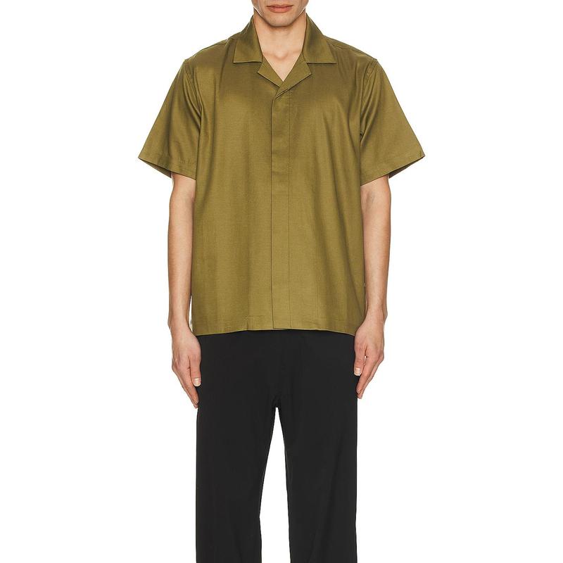 SATURDAYS NYC York Camp Collar Shirt in Mayfly