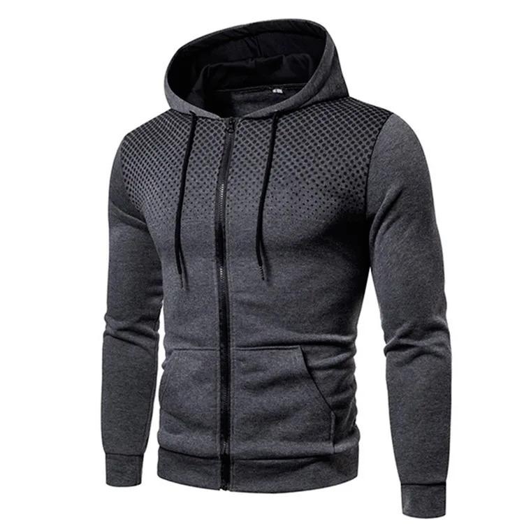 2024 Autumn Winter New Zipper Hoodie Long Pants Set for Men's Fashion Warm Leisure Running Fitness and Sports Two Piece Set Clothing Menswear