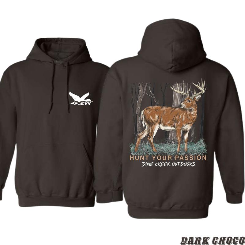 Dixie Creek Outdoors Hoodie - Deer Hunting Design, Camo Country Hoodies, Perfect for Outdoor Enthusiasts, Ideal for Casual Wear, Comfortable and Stylish, Hoodie For Men, Hoodie For Women Menswear Sweaters Tops Underwear