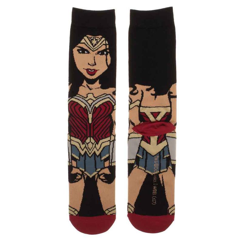 Wonder Woman 360 Character Mens Crew Socks