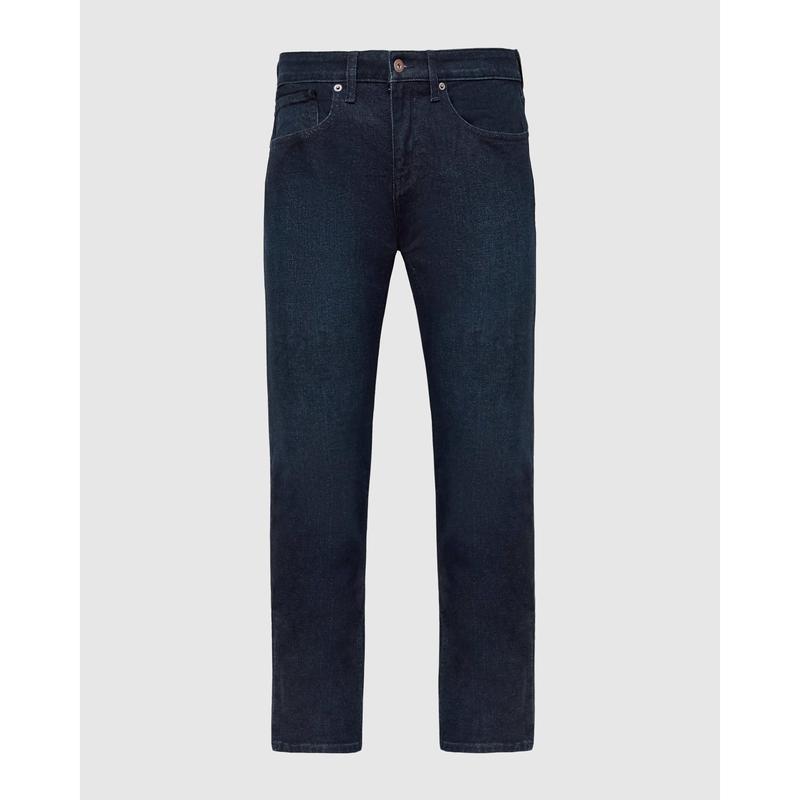 Indigo Rinse Straight Authentic Denim Jeans