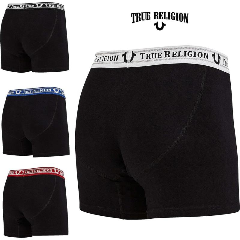 True Religion Mens Boxer Briefs Cotton Stretch Underwear for Men Pack of 4