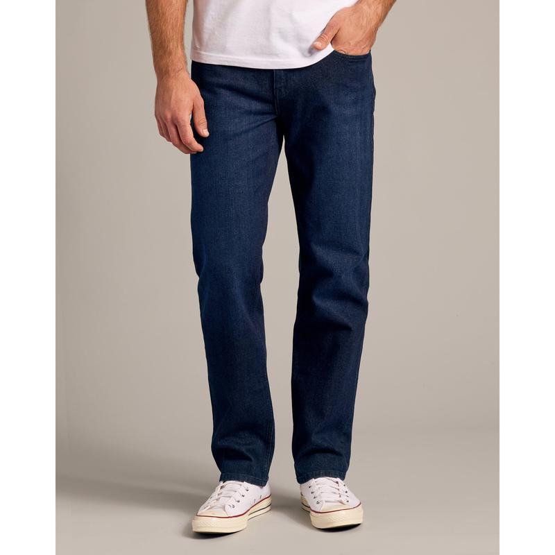 Indigo Rinse Straight Authentic Denim Jeans